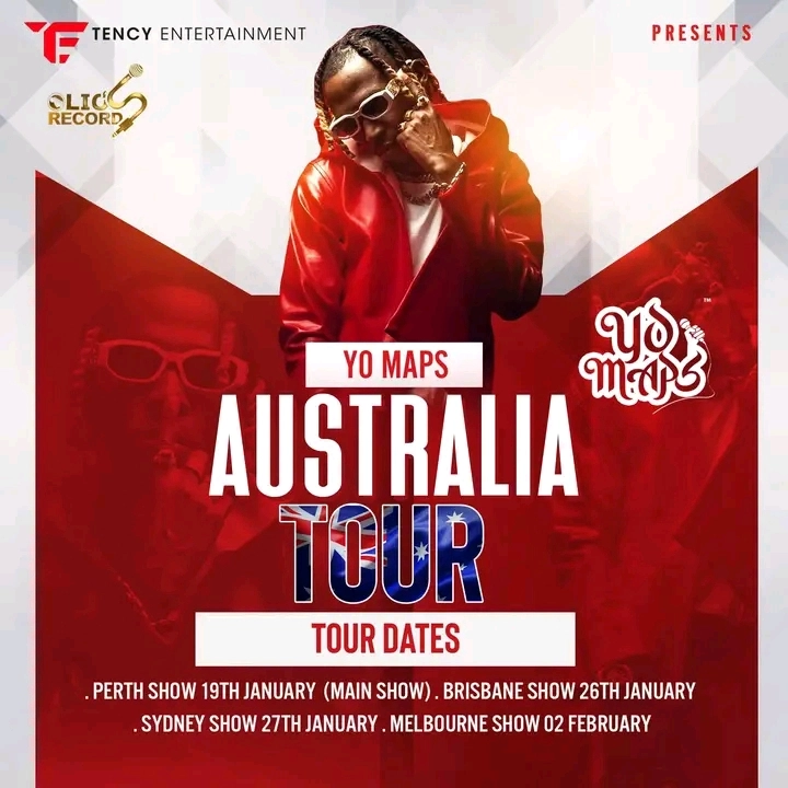 Yo Maps Tour 2024 To Australia Zed Louder